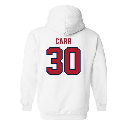 Stony Brook - NCAA Men's Soccer : Trevor Carr - Classic Shersey Hooded Sweatshirt-1
