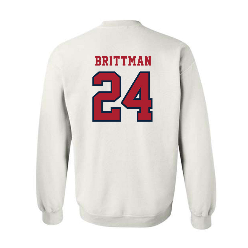 Stony Brook - NCAA Men's Lacrosse : Zach Brittman - Classic Shersey Crewneck Sweatshirt-1