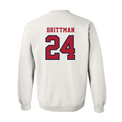 Stony Brook - NCAA Men's Lacrosse : Zach Brittman - Classic Shersey Crewneck Sweatshirt-1