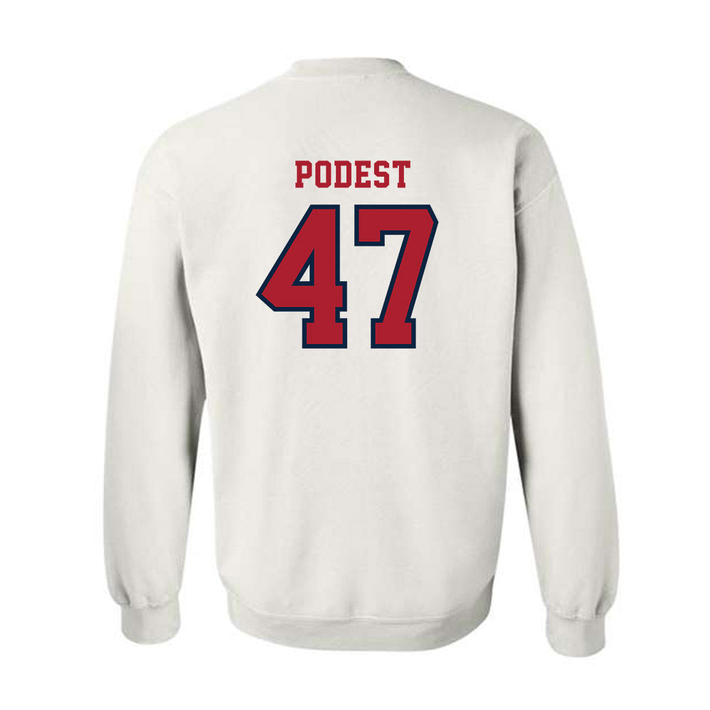 Stony Brook - NCAA Baseball : Jarek Podest - Classic Shersey Crewneck Sweatshirt-1