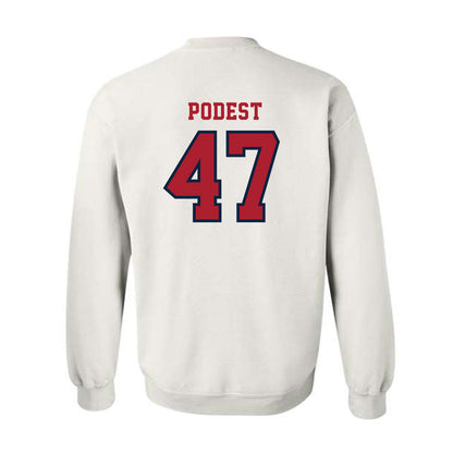 Stony Brook - NCAA Baseball : Jarek Podest - Classic Shersey Crewneck Sweatshirt-1