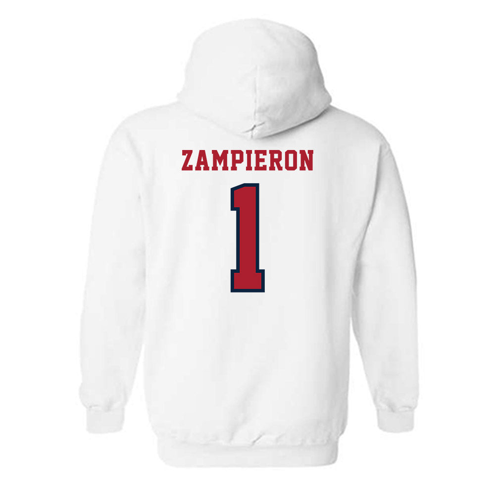 Stony Brook - NCAA Baseball : Nick Zampieron - Classic Shersey Hooded Sweatshirt-1