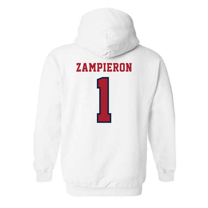 Stony Brook - NCAA Baseball : Nick Zampieron - Classic Shersey Hooded Sweatshirt-1