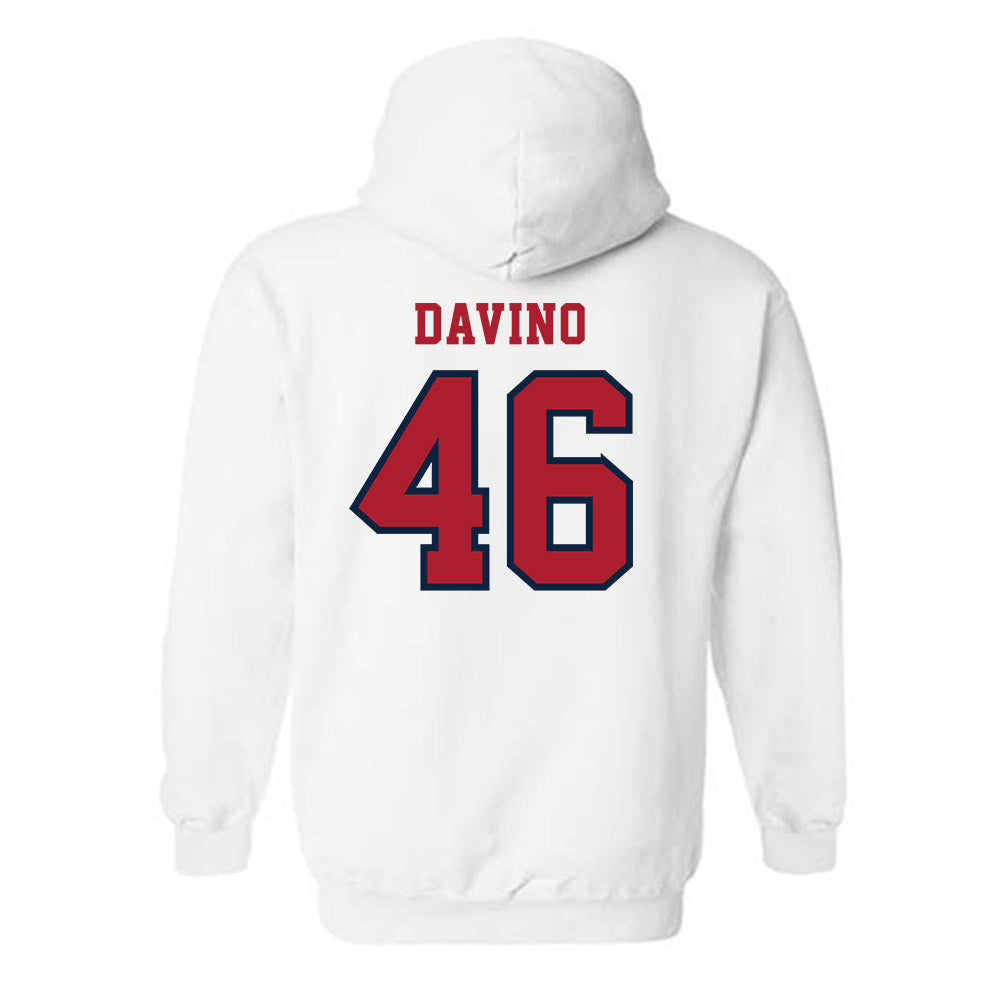Stony Brook - NCAA Baseball : Brett davino - Classic Shersey Hooded Sweatshirt-1
