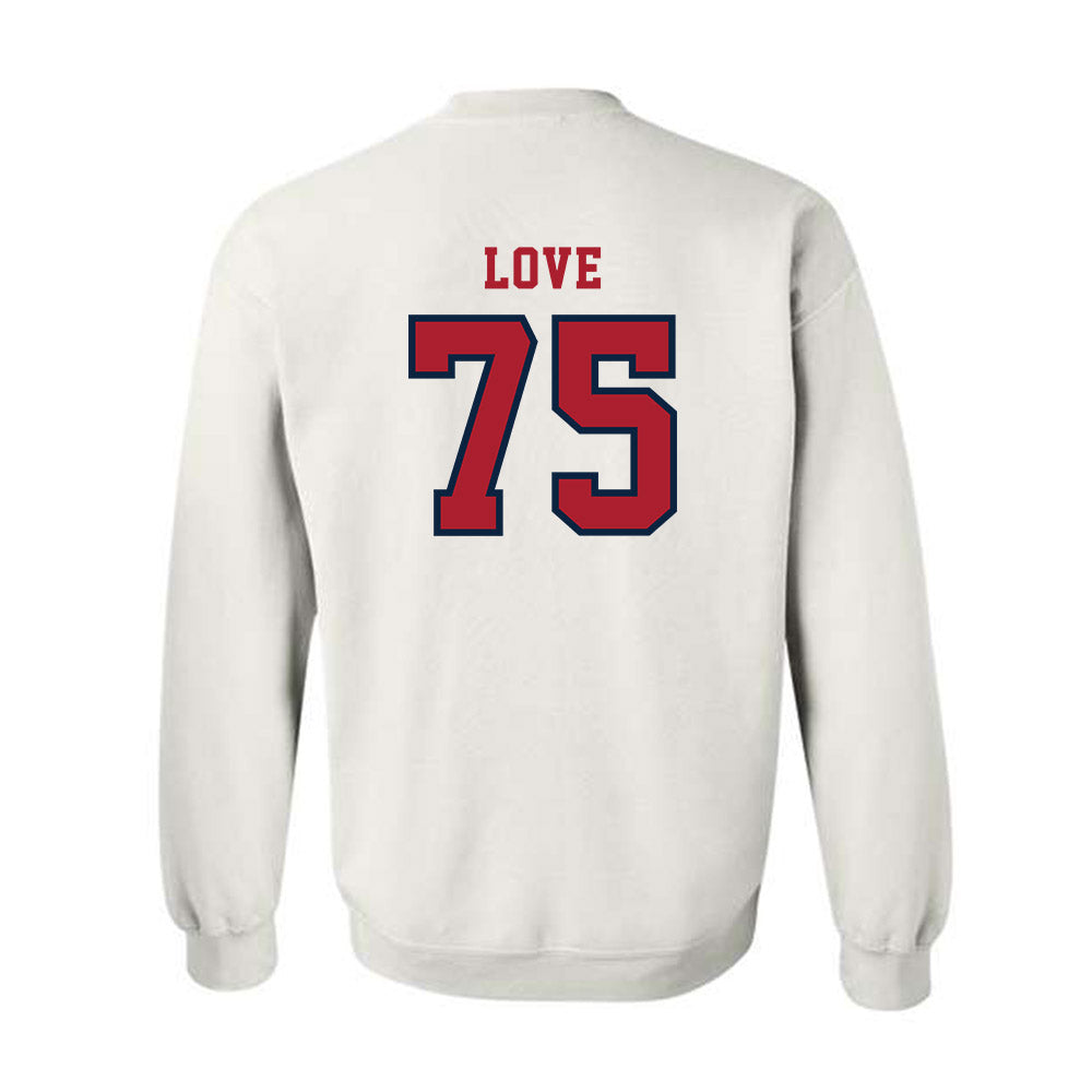 Stony Brook - NCAA Football : Lucas Love - Classic Shersey Crewneck Sweatshirt-1