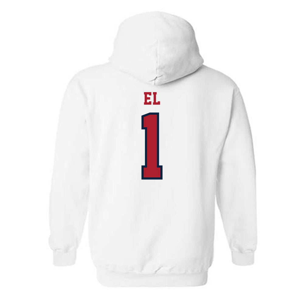 Stony Brook - NCAA Football : Rahkhem El - Classic Shersey Hooded Sweatshirt-1