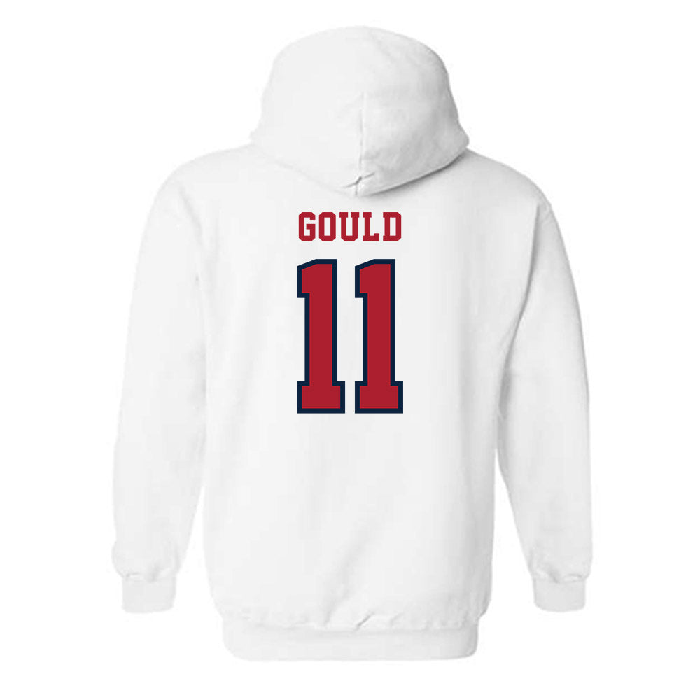 Stony Brook - NCAA Men's Soccer : Jackson Gould - Classic Shersey Hooded Sweatshirt-1
