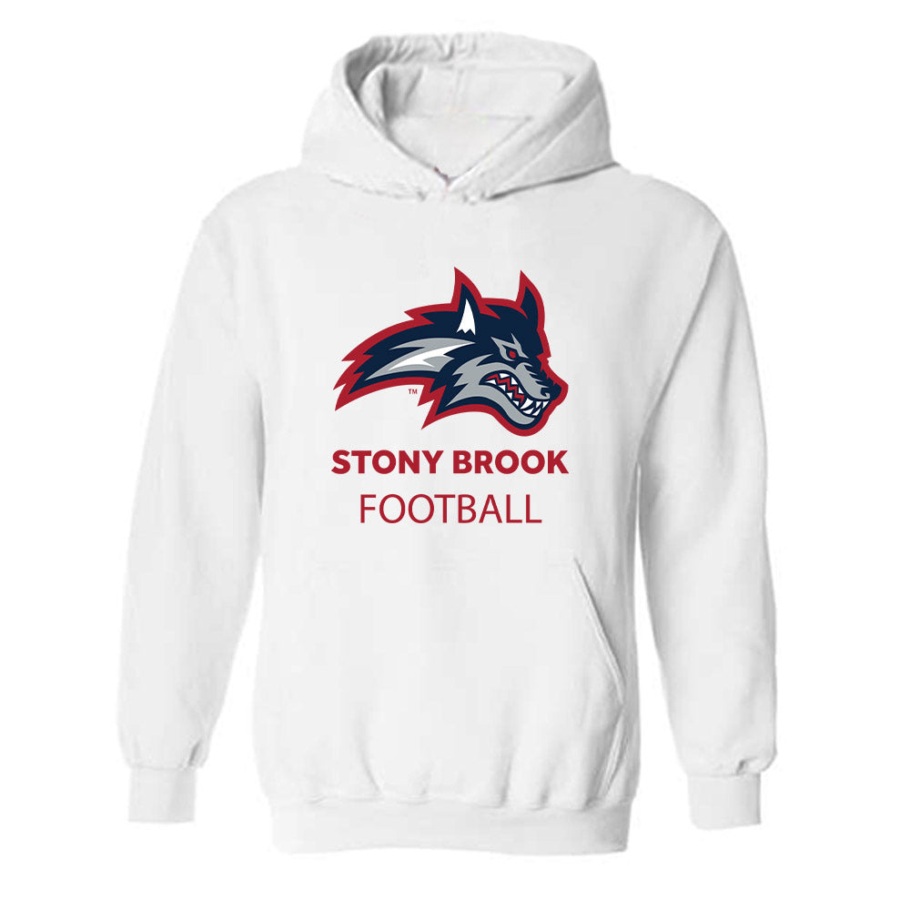Stony Brook - NCAA Football : Khalid Bueno - Classic Shersey Hooded Sweatshirt-0