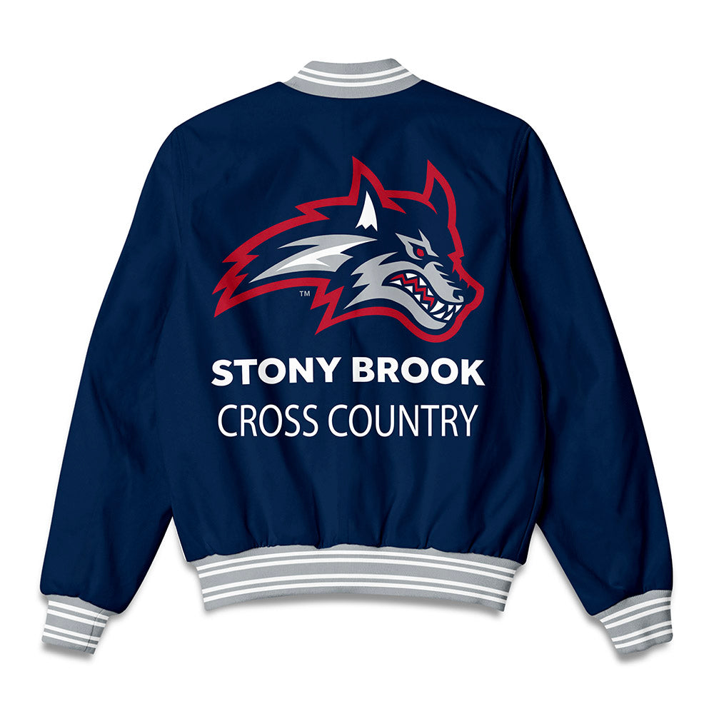 Stony Brook - NCAA Women's Cross Country : Logan Barsalow - Bomber Jacket-1