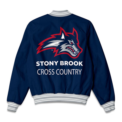 Stony Brook - NCAA Women's Cross Country : Logan Barsalow - Bomber Jacket-1