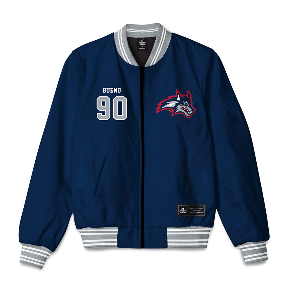 Stony Brook - NCAA Football : Khalid Bueno - Bomber Jacket-0