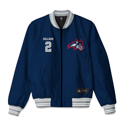 Stony Brook - NCAA Football : Chris Zellous - Bomber Jacket-0