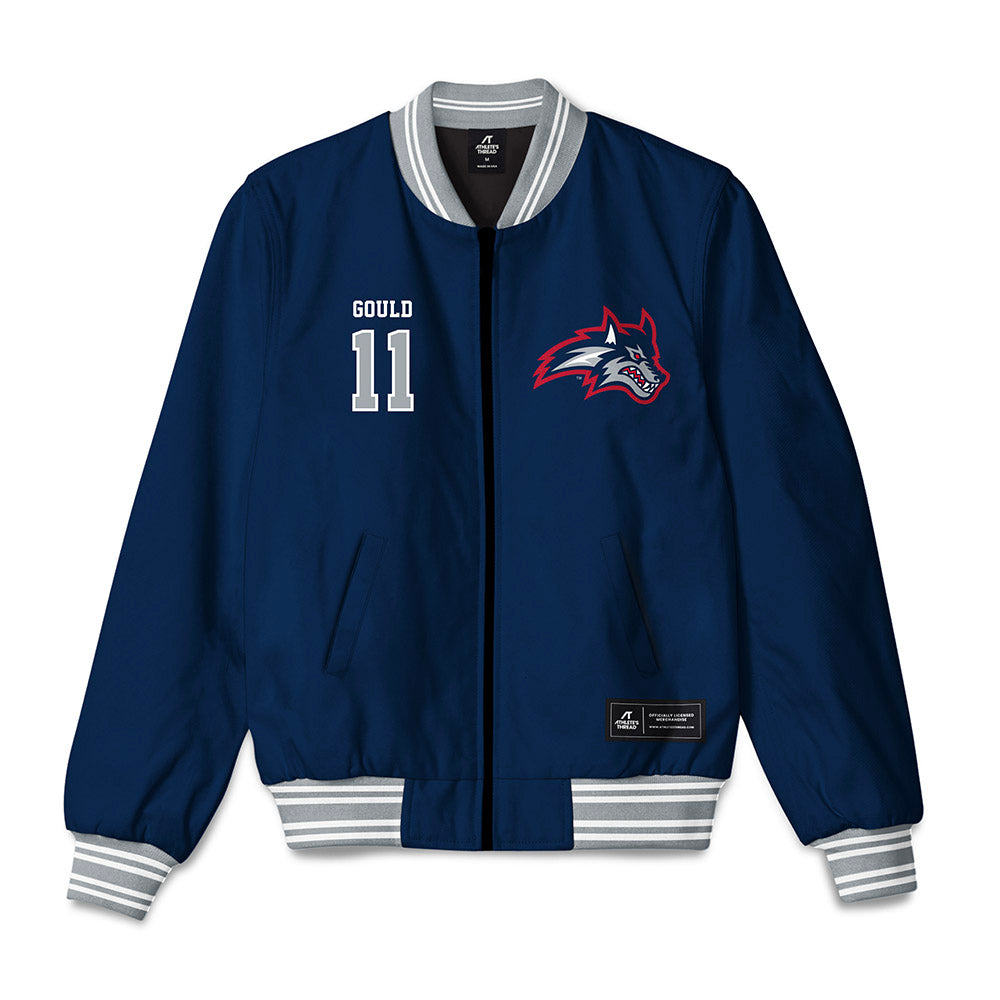 Stony Brook - NCAA Men's Soccer : Jackson Gould - Bomber Jacket-0