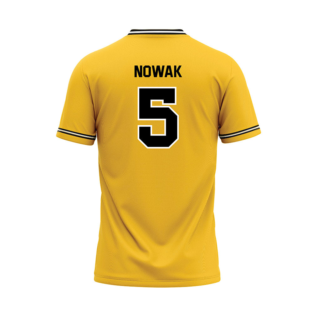 NKU - NCAA Baseball : Mark Nowak - Gold Baseball Jersey-1