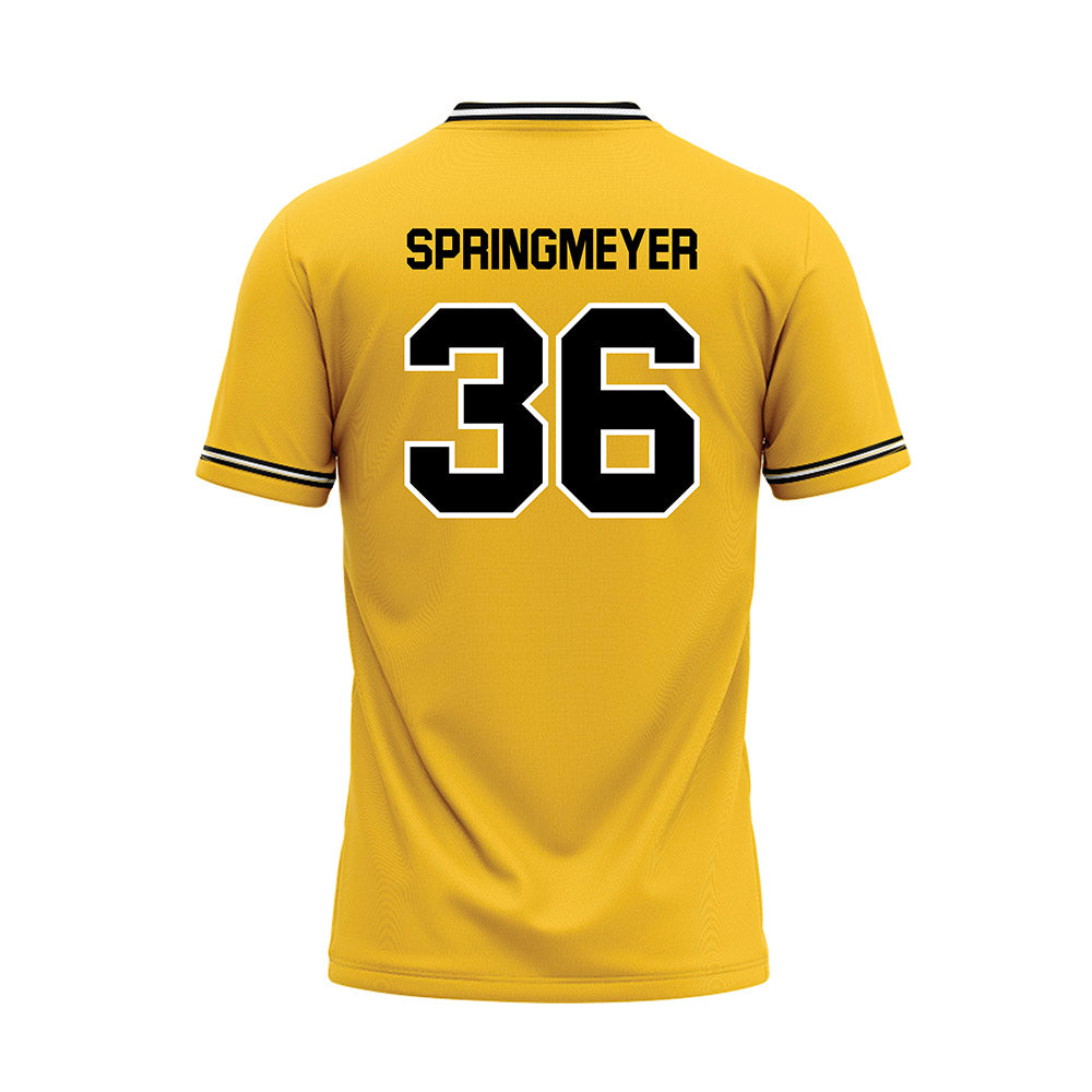 NKU - NCAA Baseball : Landon Springmeyer - Gold Baseball Jersey-1