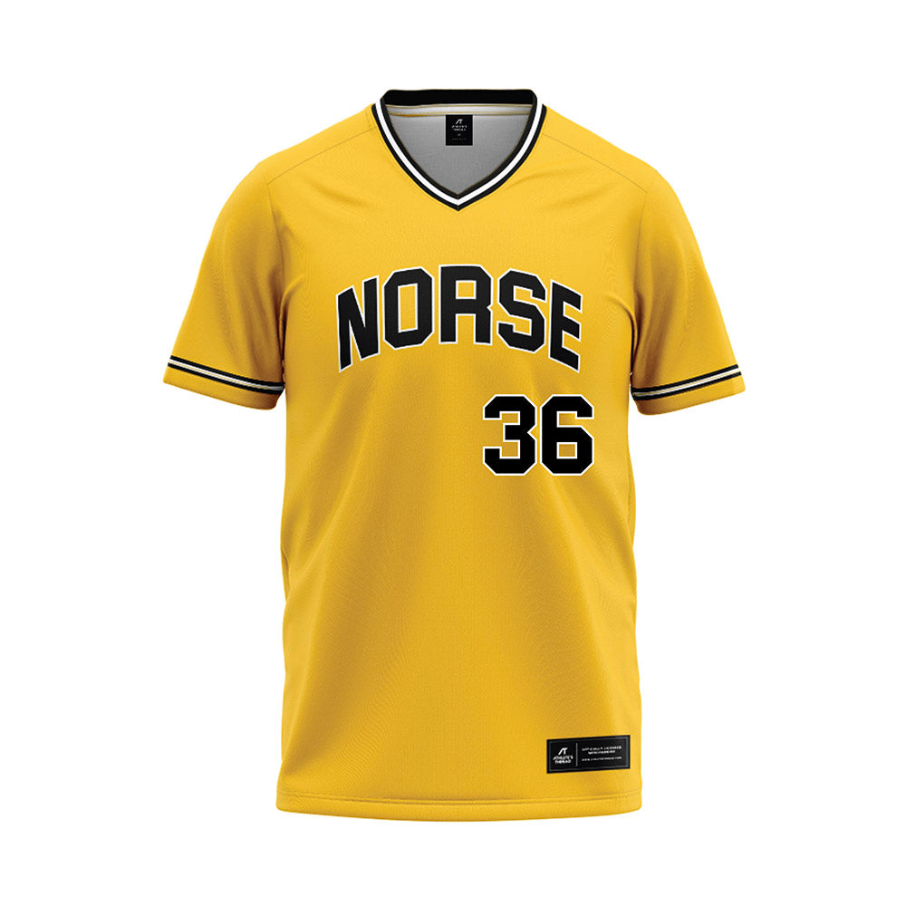 NKU - NCAA Baseball : Landon Springmeyer - Gold Baseball Jersey-0
