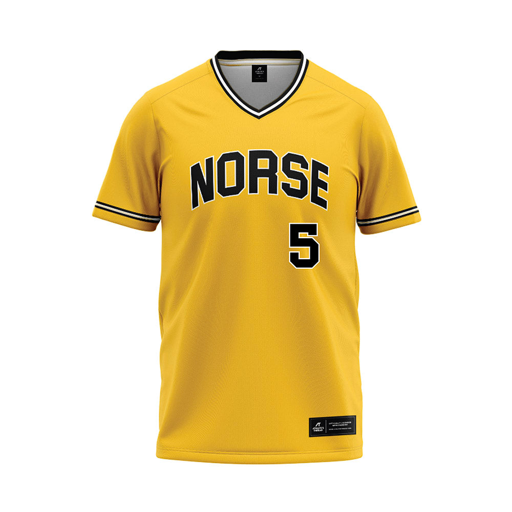 NKU - NCAA Baseball : Mark Nowak - Gold Baseball Jersey-0