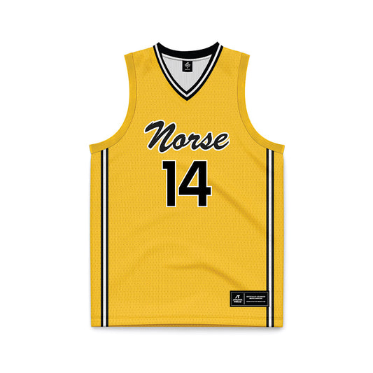 NKU - NCAA Women's Basketball : Abby Wolterman - Gold Basketball Jersey-0