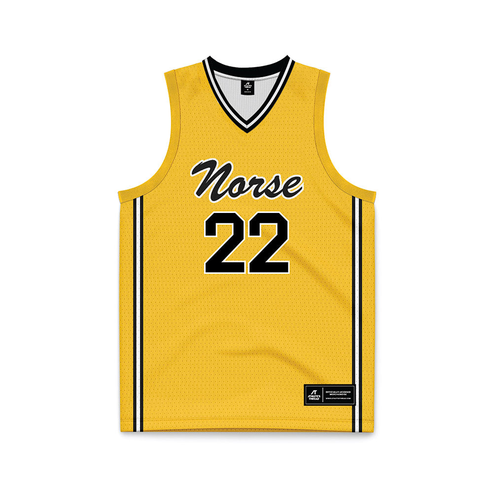 NKU - NCAA Women's Basketball : Noelle Hubert - Gold Basketball Jersey-0