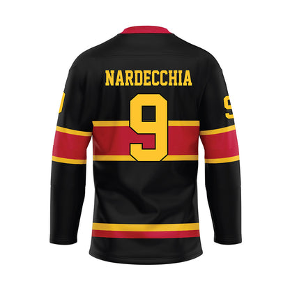 Ferris State - NCAA Men's Ice Hockey : Nick Nardecchia - 2024 Black Hockey Jersey-1