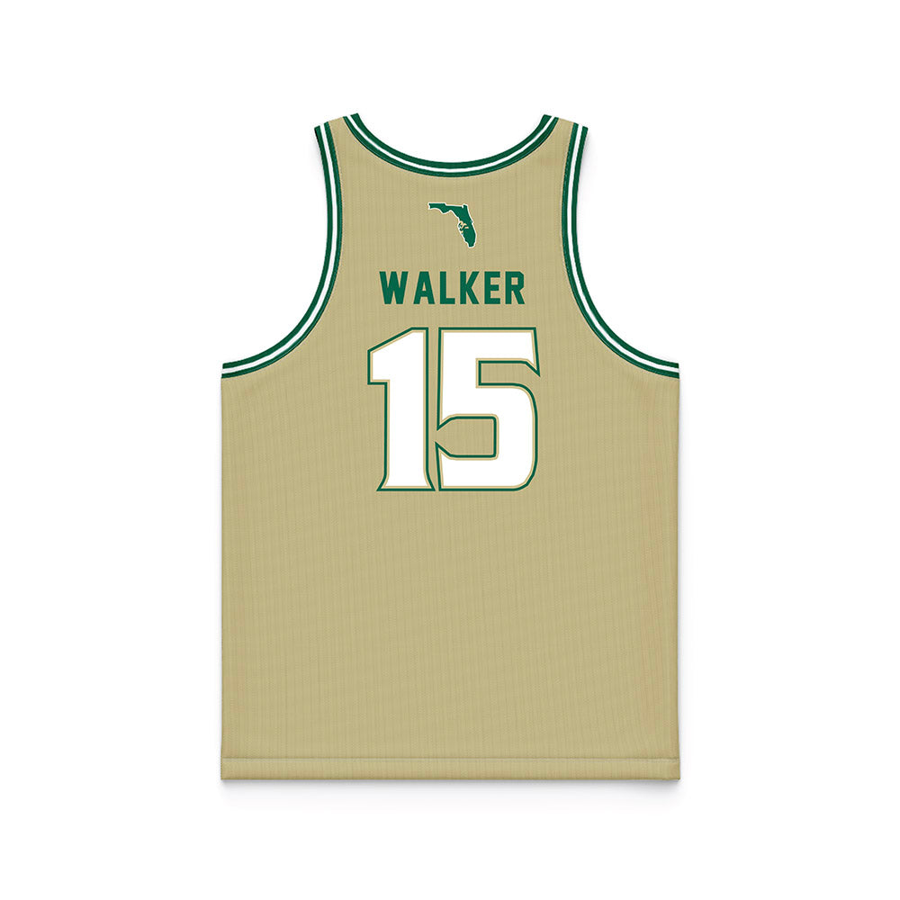 USF - NCAA Men's Basketball : Corey Walker - Gold Basketball Jersey