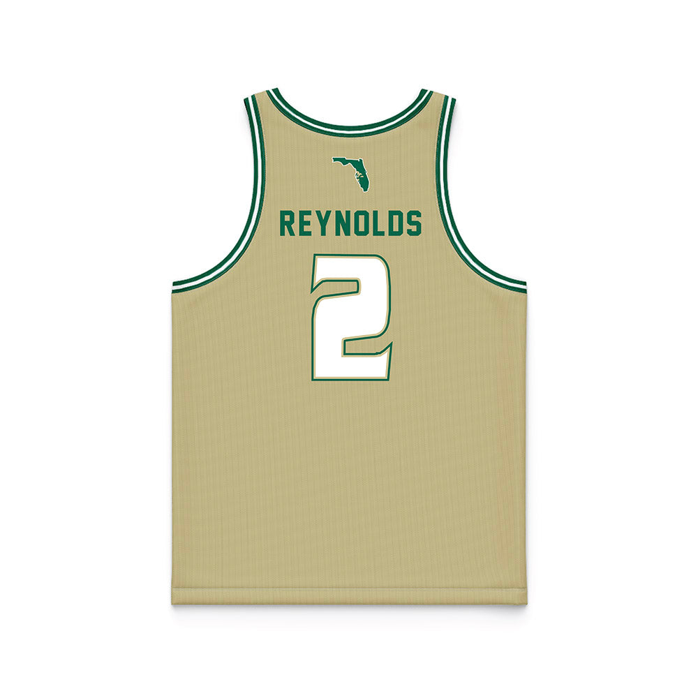 USF - NCAA Men's Basketball : Jamille Reynolds - Gold Basketball Jersey