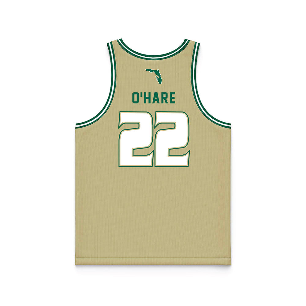 USF - NCAA Men's Basketball : Kyle O'Hare - Gold Basketball Jersey