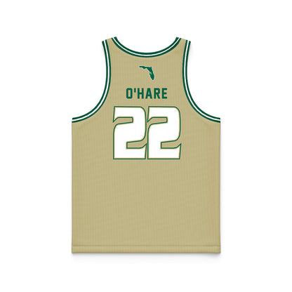 USF - NCAA Men's Basketball : Kyle O'Hare - Gold Basketball Jersey