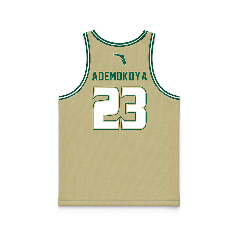 USF - NCAA Men's Basketball : Quincy Ademokoya - Gold Basketball Jersey