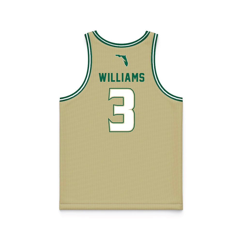 USF - NCAA Men's Basketball : Jimmie Williams - Gold Basketball Jersey