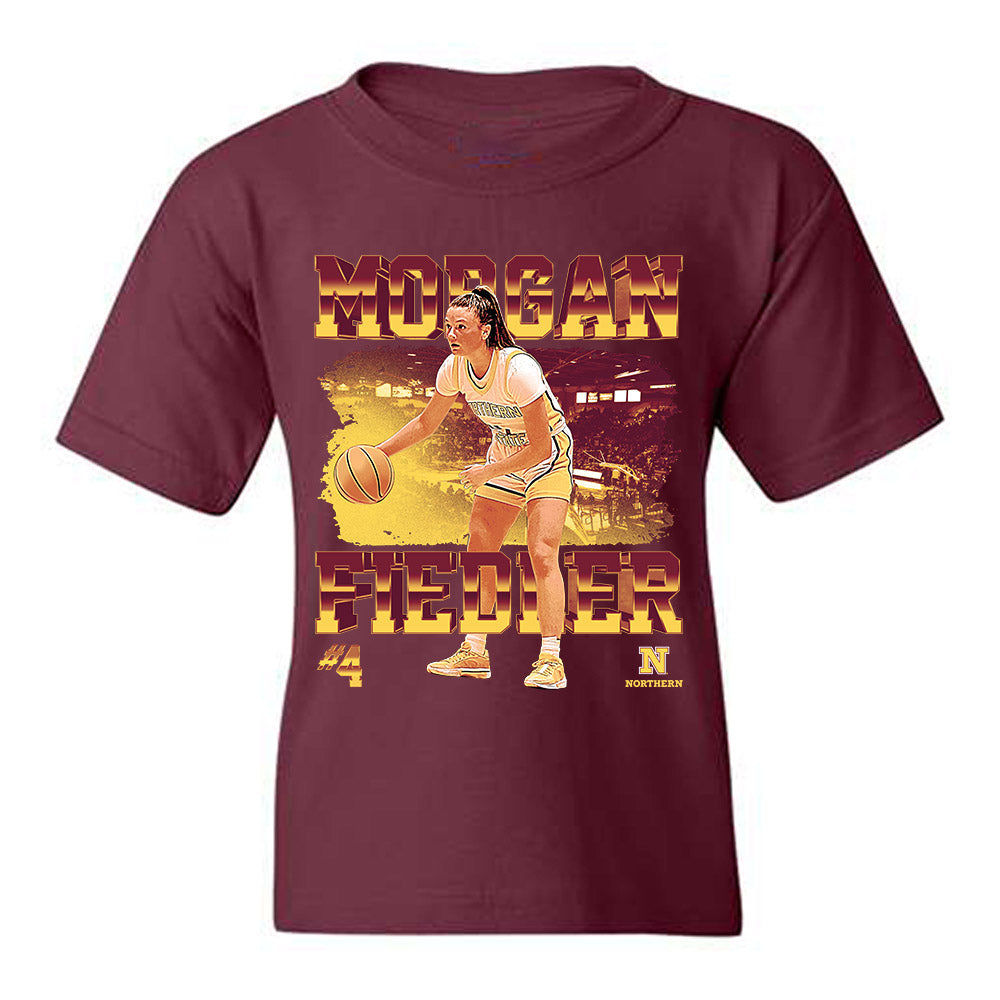 NSU - NCAA Women's Basketball : Morgan Fiedler - Player Collage Youth T-Shirt