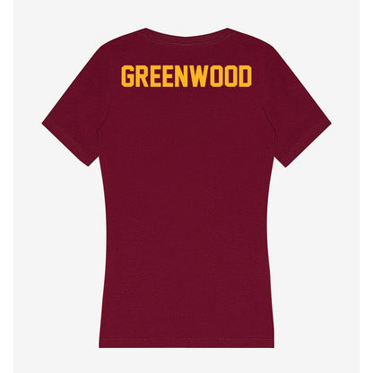 Humboldt State - NCAA Men's Track & Field : Damian Greenwood - Women's V-Neck T-Shirt-1