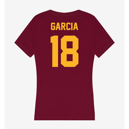 Humboldt State - NCAA Softball : Ashley Garcia - Women's V-Neck T-Shirt-1