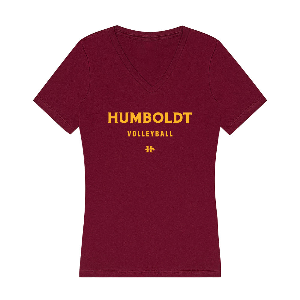 Humboldt State - NCAA Women's Volleyball : Rahni Greene - Women's V-Neck T-Shirt-0