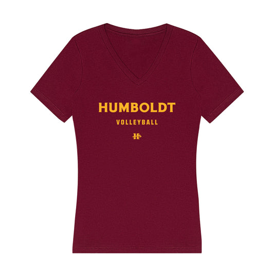 Humboldt State - NCAA Women's Volleyball : Tatyana Jennings - Women's V-Neck T-Shirt-0