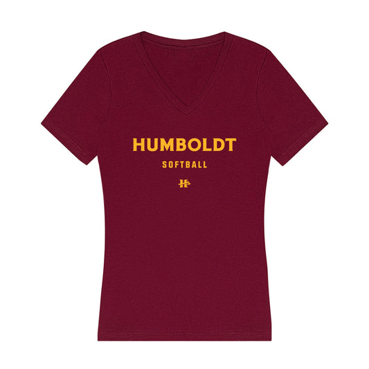 Humboldt State - NCAA Softball : Mason Hatton - Women's V-Neck T-Shirt-0