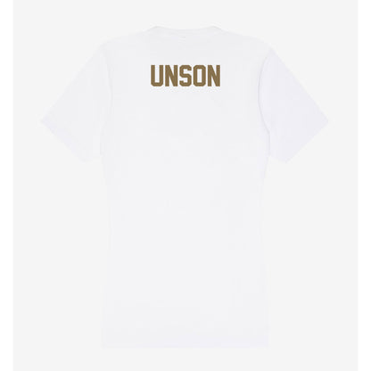 Bryant - NCAA Women's Bowling : Abigail Unson - Women's V-Neck T-Shirt-1