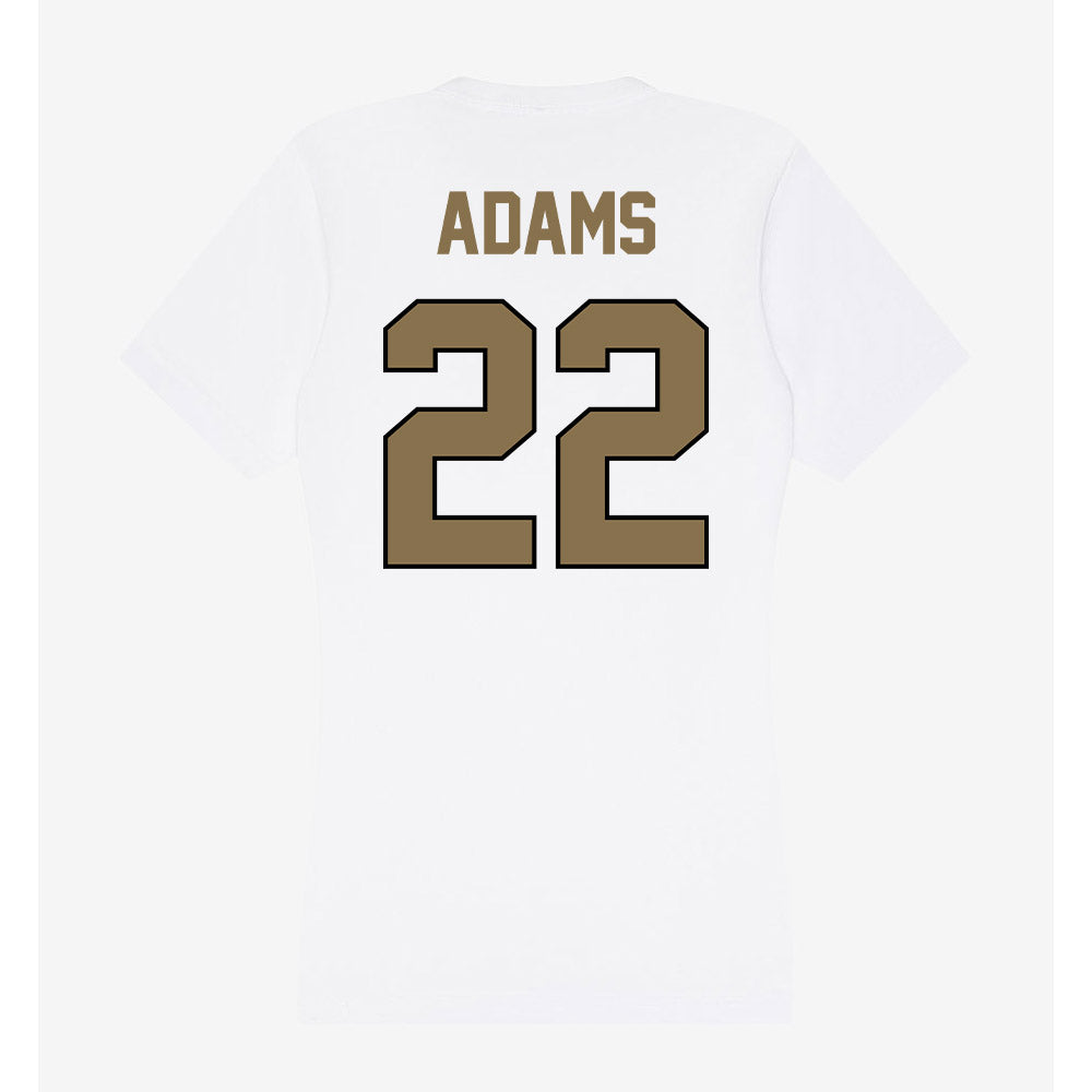 Bryant - NCAA Women's Basketball : Izzy Adams - Women's V-Neck T-Shirt-1