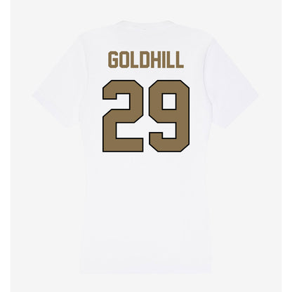 Bryant - NCAA Baseball : Aleksei Goldhill - Women's V-Neck T-Shirt-1