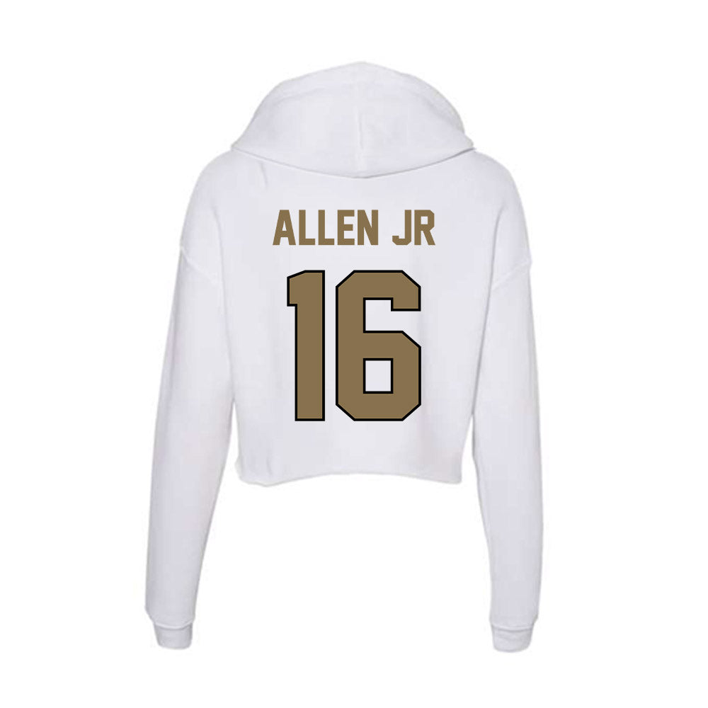 Bryant - NCAA Football : Reginald Allen Jr - Women's Crop Fleece Hoodie-1