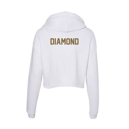 Bryant - NCAA Women's Swimming & Diving : Megan Diamond - Women's Crop Fleece Hoodie-1
