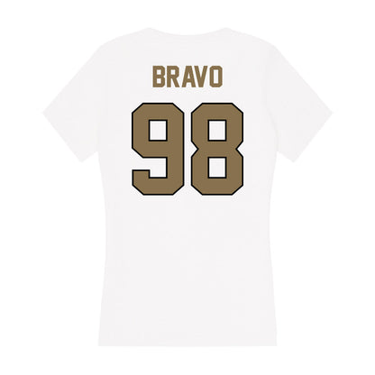Bryant - NCAA Football : Gustavo Bravo - Women's V-Neck T-Shirt-1