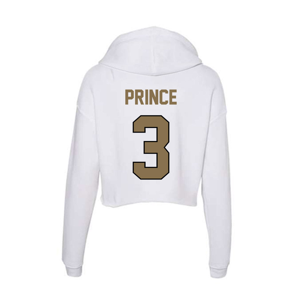 Bryant - NCAA Baseball : Dylan Prince - Women's Crop Fleece Hoodie-1