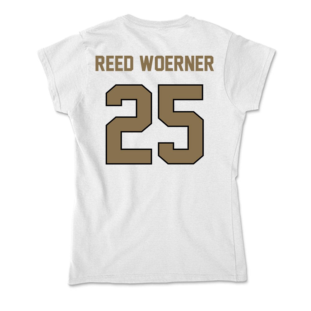 Bryant - NCAA Men's Basketball : Reed Woerner Reed Woerner - Soft Style Women’s T-Shirt-1