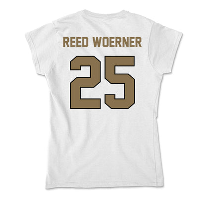 Bryant - NCAA Men's Basketball : Reed Woerner Reed Woerner - Soft Style Women’s T-Shirt-1