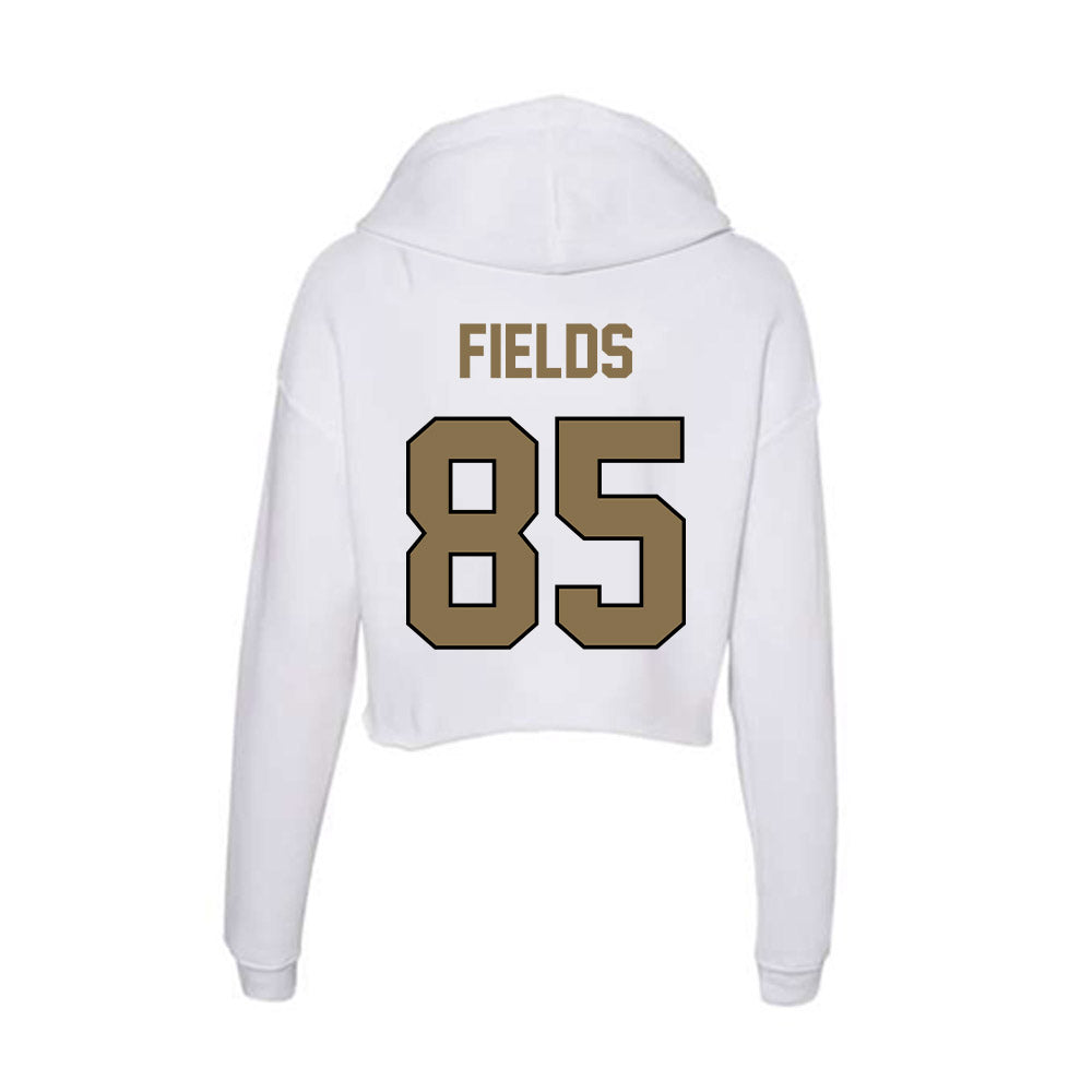 Bryant - NCAA Football : Bryson Fields - Women's Crop Fleece Hoodie-1