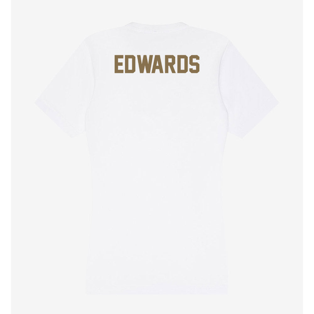 Bryant - NCAA Men's Track & Field : Kendrick Edwards - Women's V-Neck T-Shirt-1