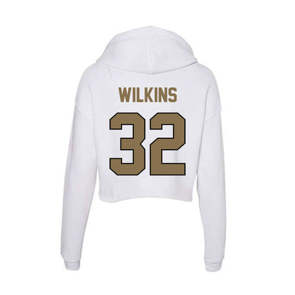Bryant - NCAA Football : Levi Wilkins - Women's Crop Fleece Hoodie-1