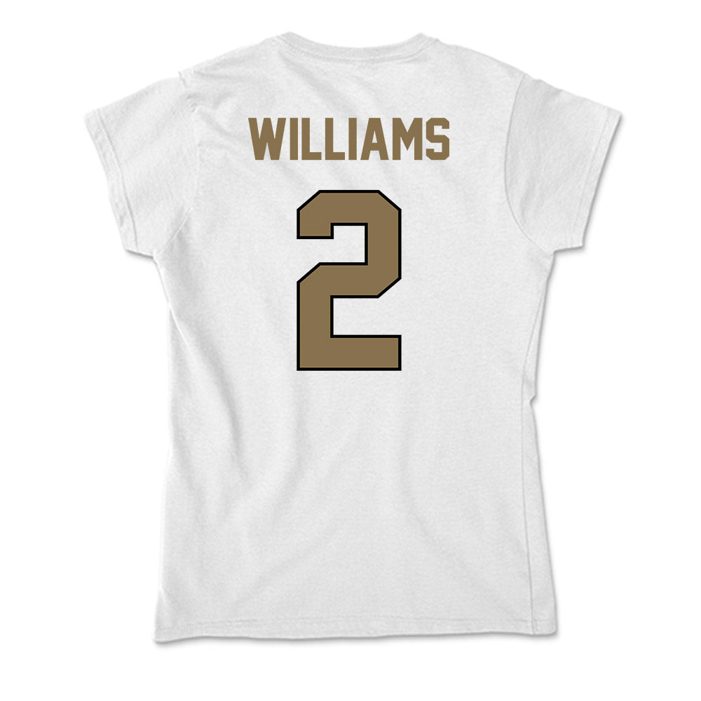 Bryant - NCAA Men's Basketball : Khalil Williams - Soft Style Women’s T-Shirt-1