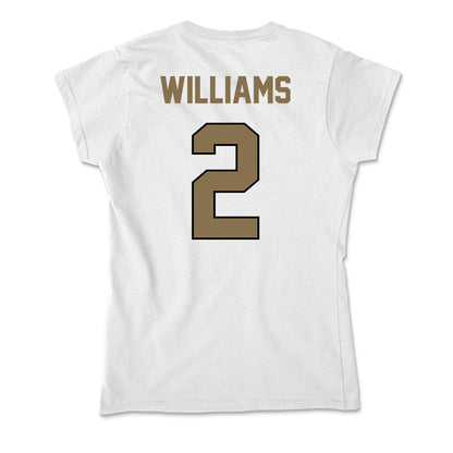 Bryant - NCAA Men's Basketball : Khalil Williams - Soft Style Women’s T-Shirt-1